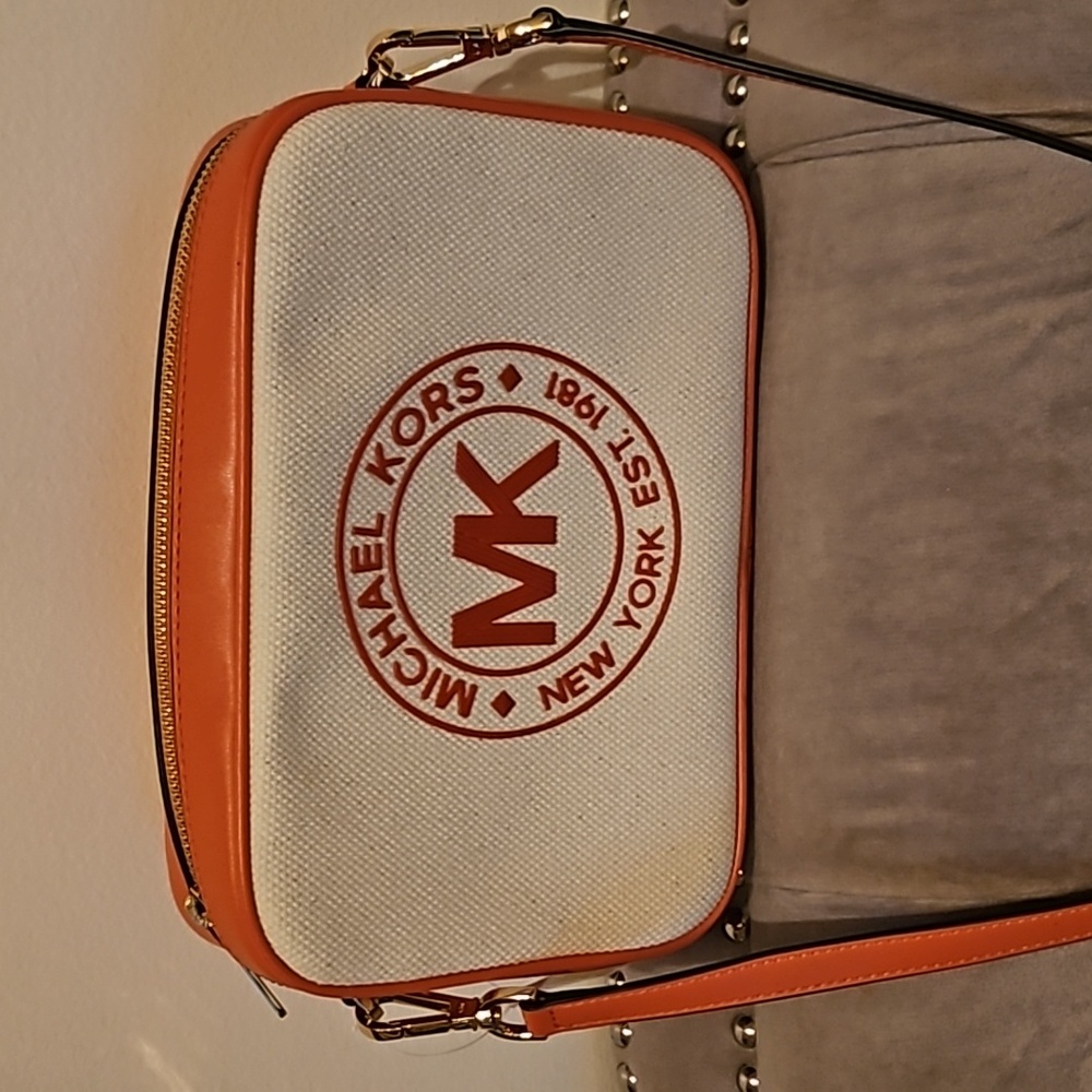 NWT Michael Kors Fulton Sport Large Canvas Crossbody Bag